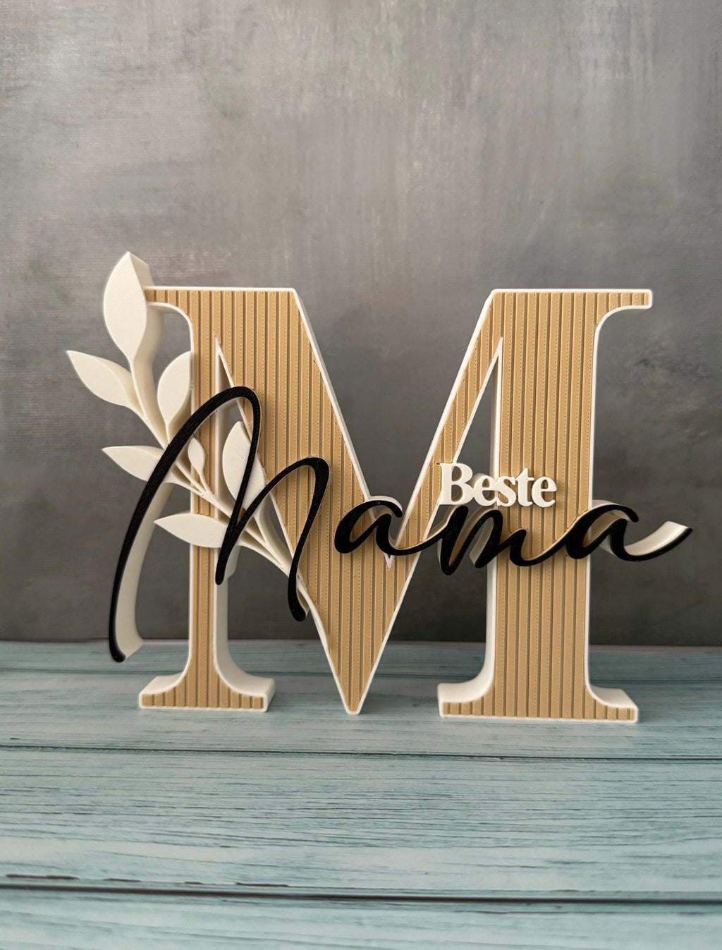 3D Aufsteller „Beste Mama“ – modernes Geschenk für Mama | Muttertagsgeschenk | Deko Aufsteller aus 3D Druck