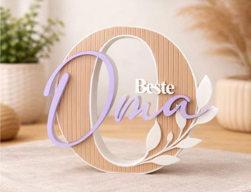 3D Aufsteller „Bester Opa“ – Geschenk für Opa | persönliche Deko | Geschenkidee zum Geburtstag oder Weihnachten