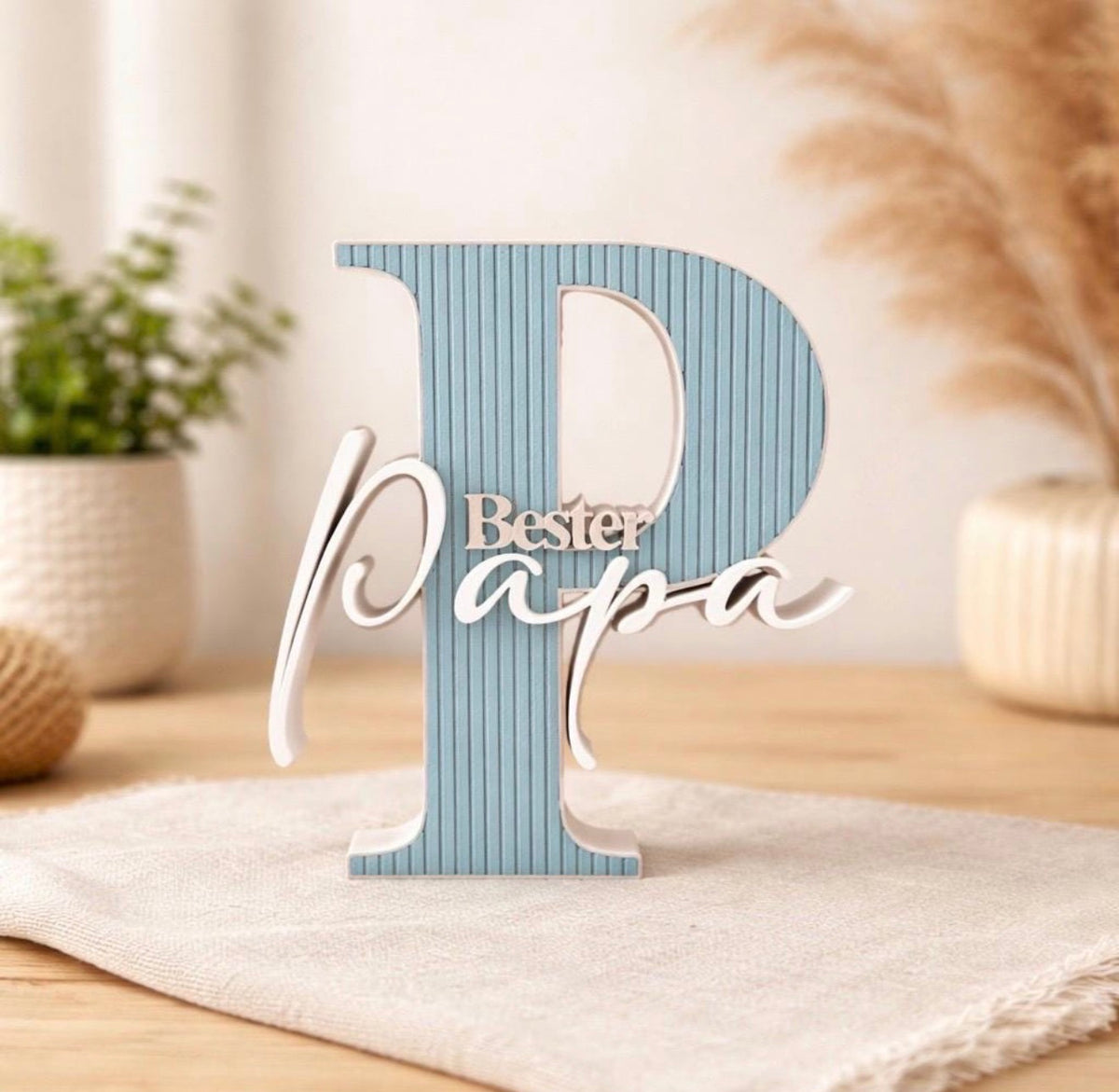 3D Aufsteller „Bester Papa“ – Geschenk für Papa | Vatertagsgeschenk | moderne Deko aus 3D Druck