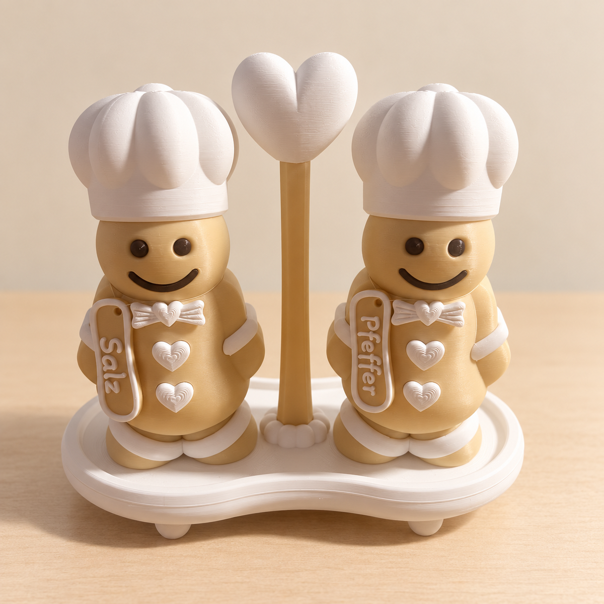 süße Lebkuchenmännchen als Gewürzstreuer