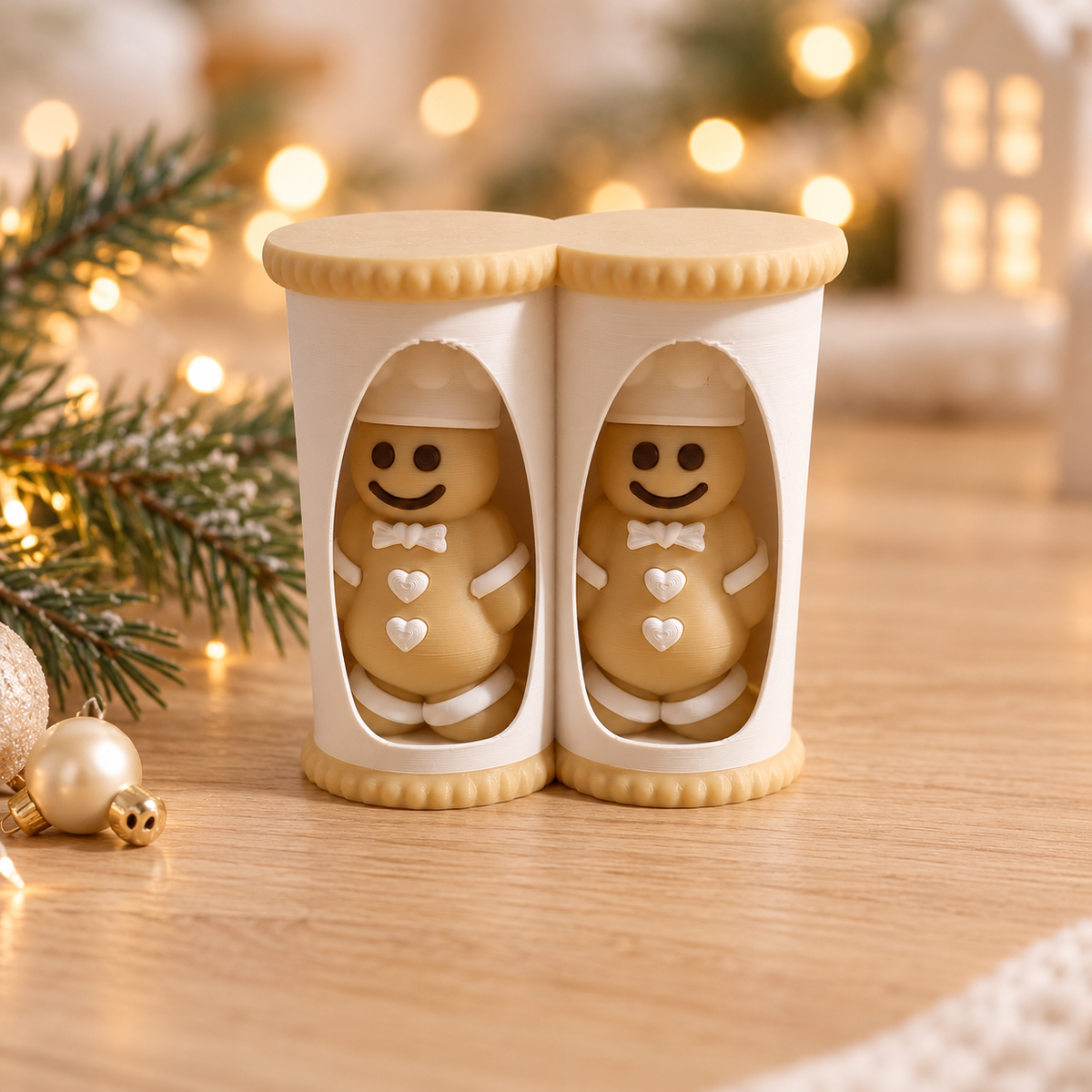 süße Lebkuchenmännchen als Gewürzstreuer